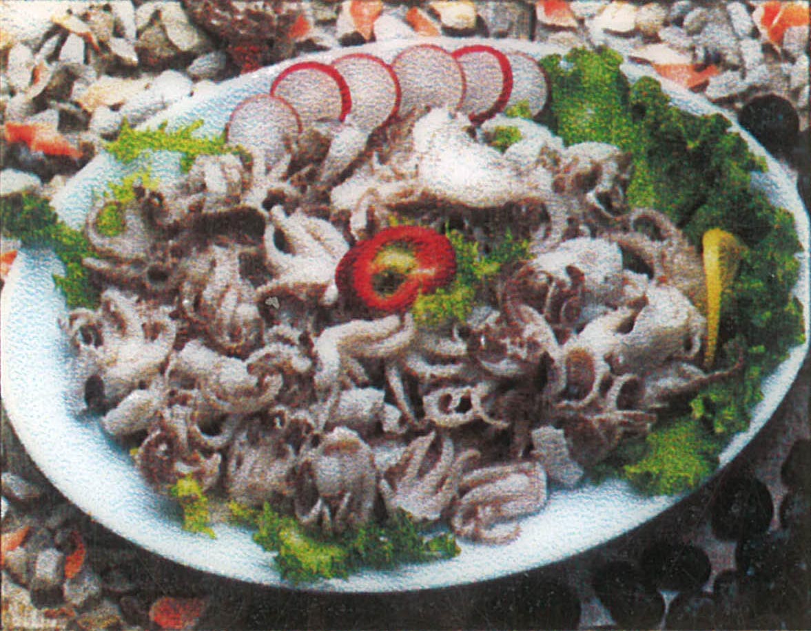 Steamed Baby Octopus