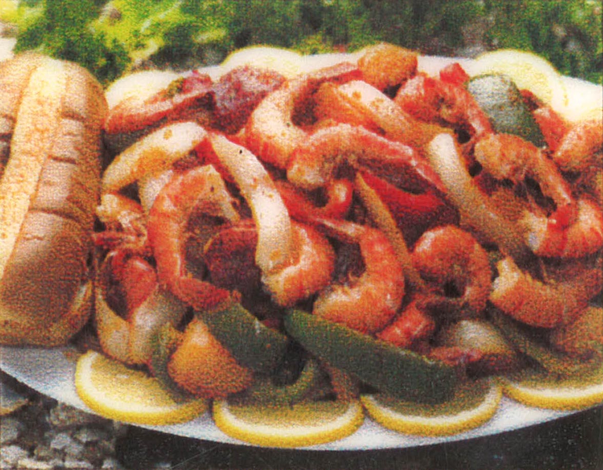 Grilled Shrimp w/ Vegetables